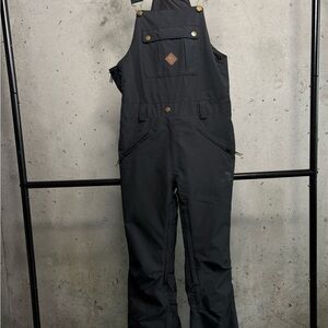 Rip Curl Black Ski Bib Overalls